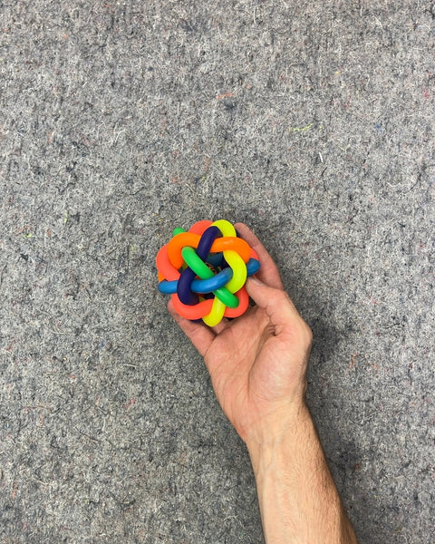 Multipet Nobbly Wobbly Pet Ball With A Bell