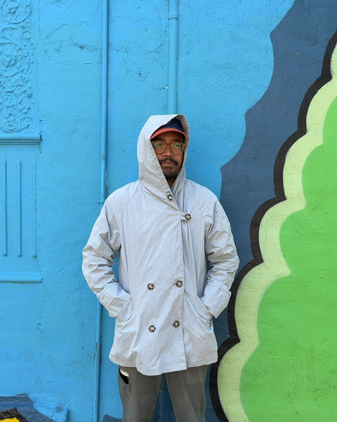 Eddie Bauer Light Gray Hooded Jacket, Size S