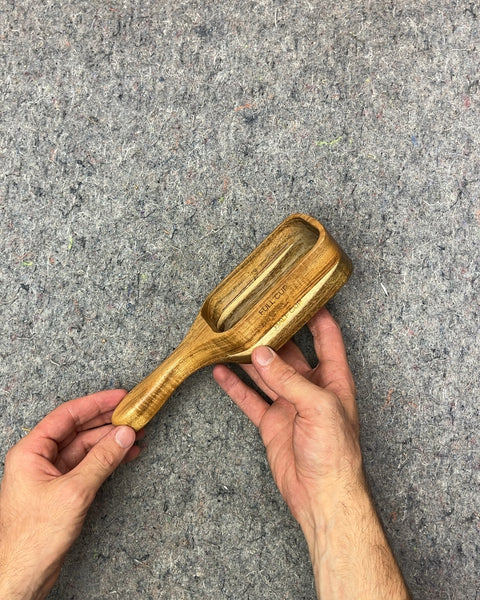 Handcrafted Wooden Scoop To Measure Half & Full Cups