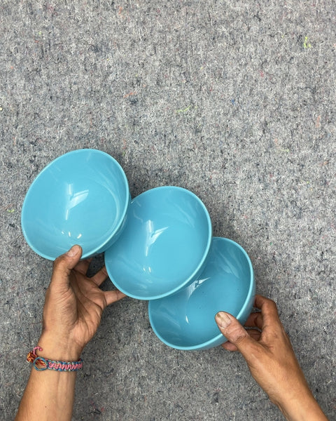 Another Set of Three Blue Bowls