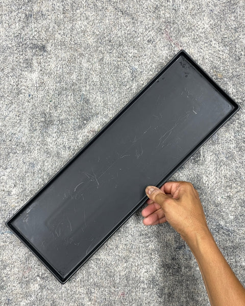 CB2 Ceramic Rectangular Planter Tray, 17x6"