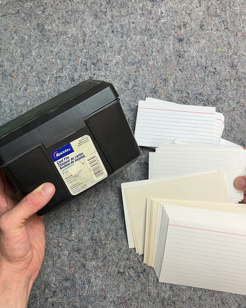 Rogers Card File with Index Cards