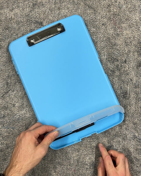 Blue Plastic Storage Clipboard