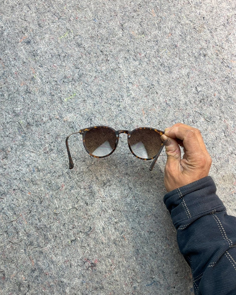 Tortoiseshell Round Frame Sunglasses
