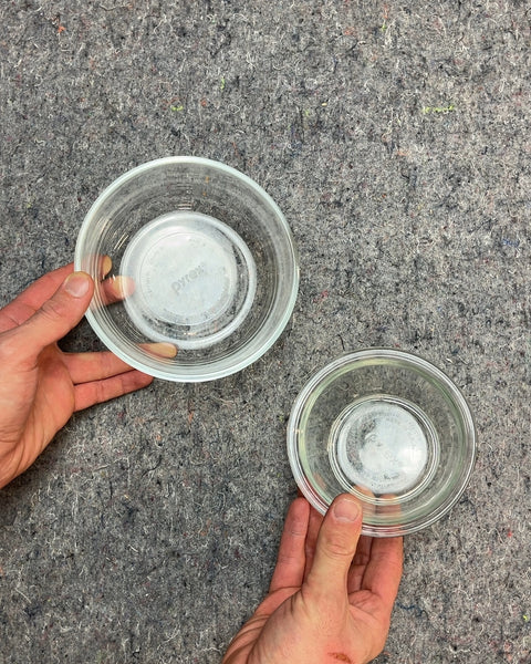Pyrex Glass Bowls, Set of 2