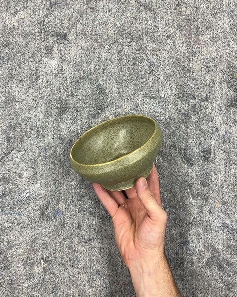 Very Sexy Green Ceramic Bowl Could Be Perfect For Matcha, 6"