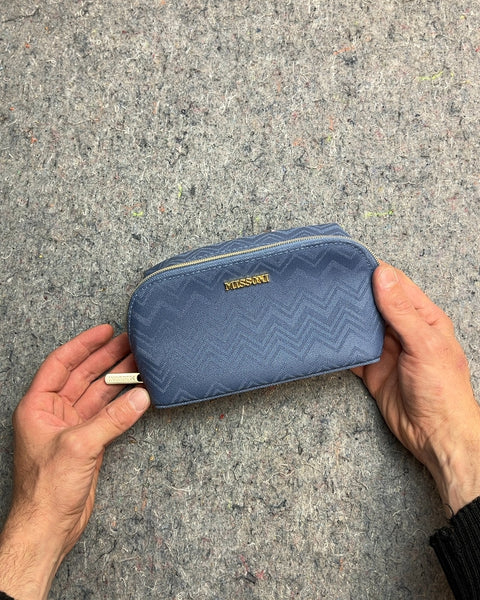 Missoni x Delta Blue Zigzag Pouch