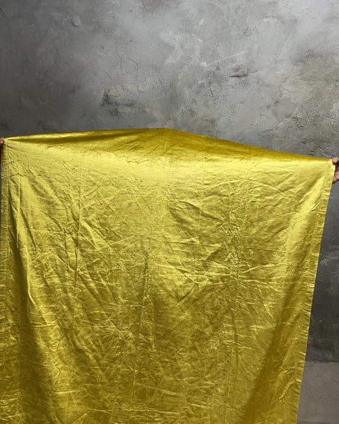 West Elm Gold Cotton & Viscose Curtain, 48x96"