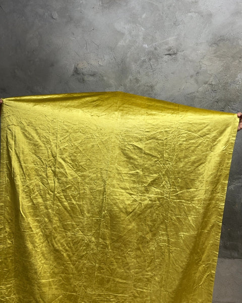 West Elm Gold Cotton & Viscose Curtain, 48x96"