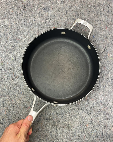 Calphalon Nonstick Sauté Pan with Lid, 10.5" Some Light Scratches