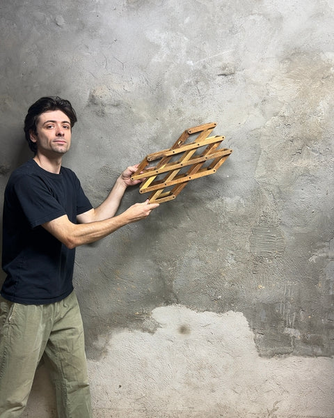 Wooden Accordion Wine Rack