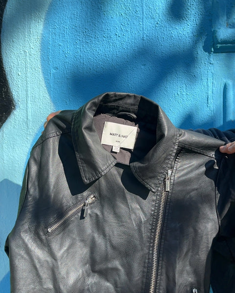 Matt & Nat DRADEN Vegan Leather Jacket, Size Women M
