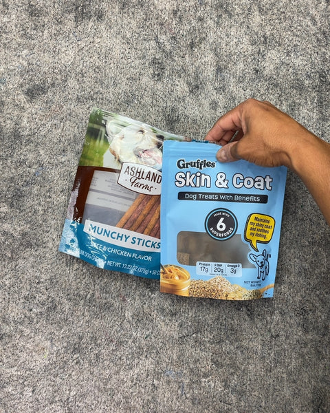 Ashland Farms Munchy Sticks and Gruffies Skin & Coat Dog Treats
