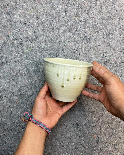 Ceramic Bowl with Drip Glaze