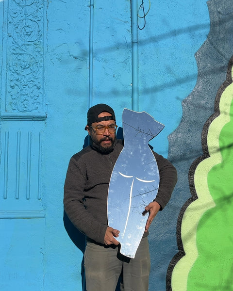 Dope Figurative Body Mirror, H33"