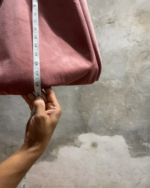 Pink Velvet Grommet Curtains, 40x76”