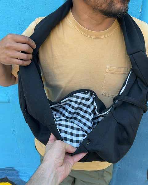 Cool Reversible Black Pet Sling Carrier