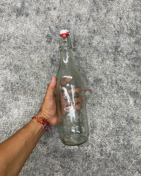 Large Glass Swing Top Bottle