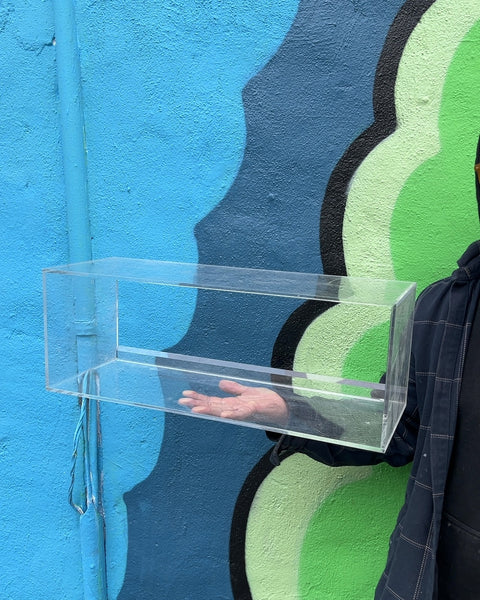 Clear Acrylic Display Case Or Shelf, W21xH8XD8"