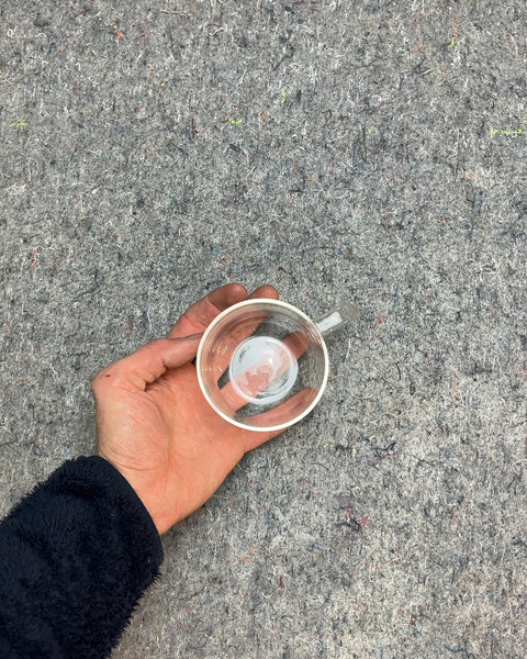 Pretty Glass Coffee Mug
