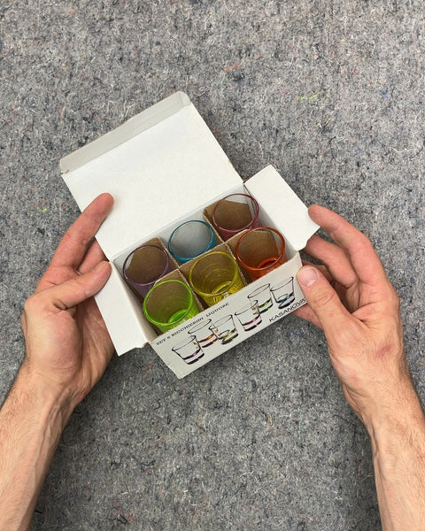 Kasanova Set of 6 Colorful Shot Glasses