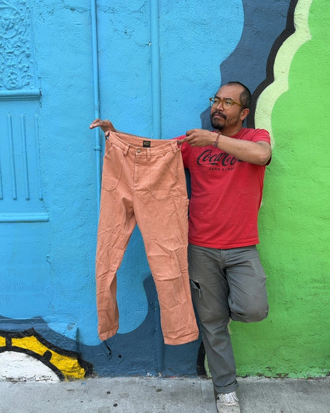 RVCA Balance of Opposites Orange Workwear Pants, Size 26