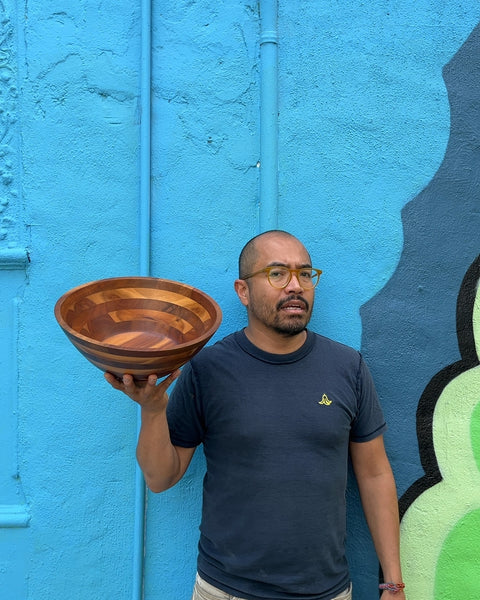 Wood Salad Bowl, W12"