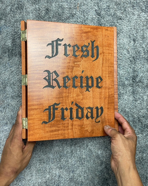 Fresh Recipe Friday Wooden Recipe Binder