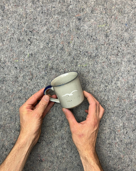 Very Pretty Ceramic Mug with Hand Painted Seagull