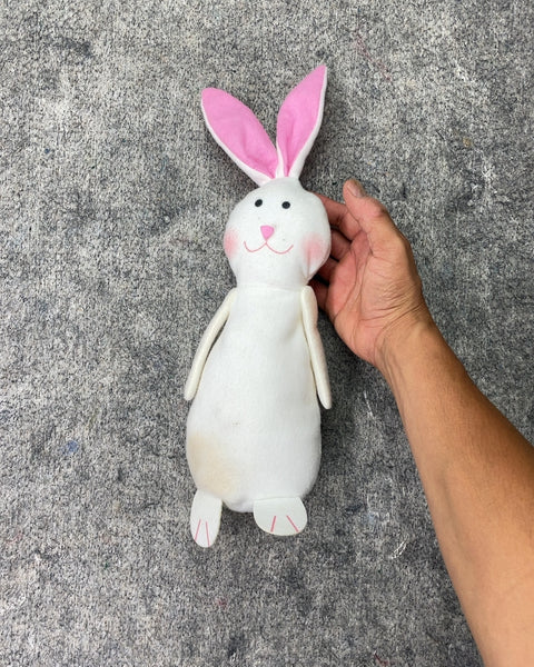 White and Pink Plush Bunny