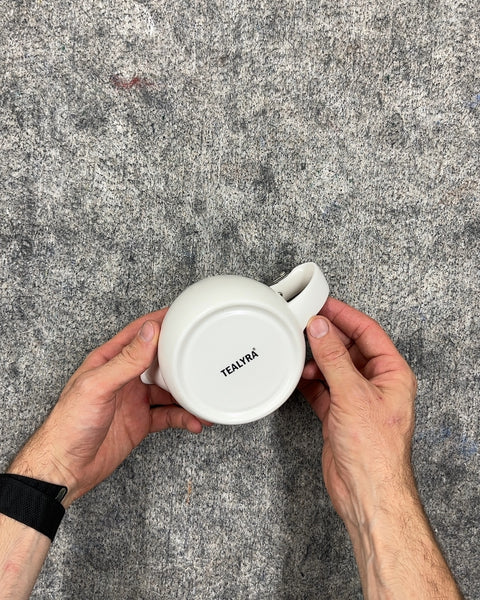 Tealyra White Ceramic Teapot with Infuser