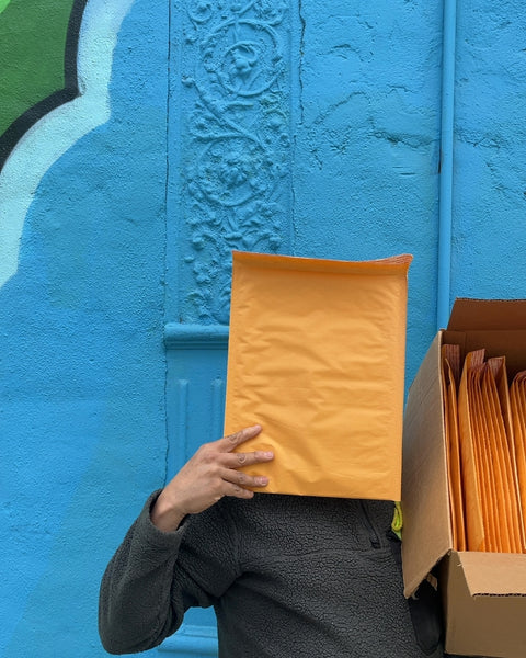 Box Filled With Bubble Mailers, 9.5x14.5"