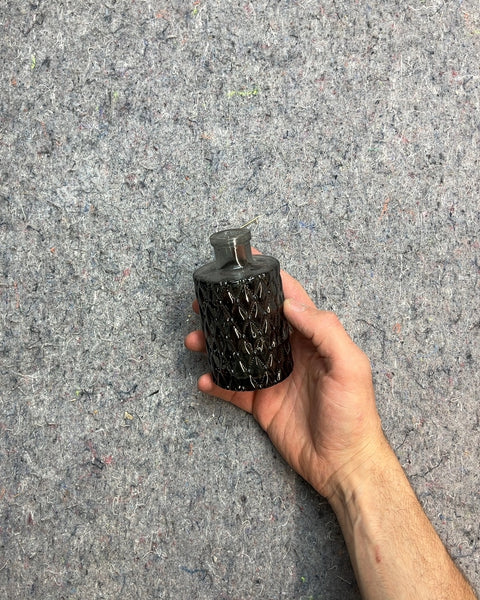 Small Black Glass Vase