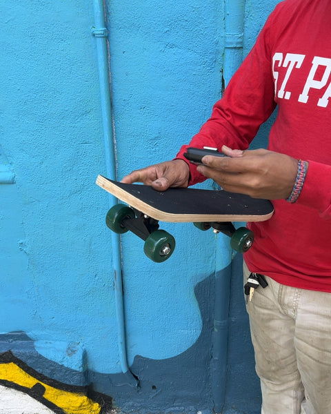 Pizza Pattern Mini Skateboard, 17"