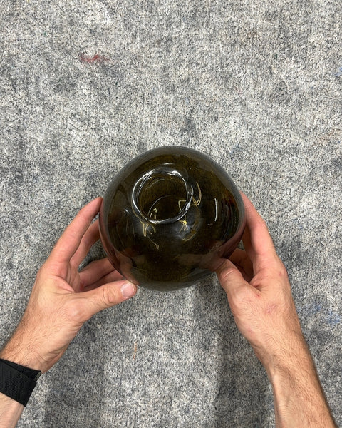Dark Green Glass Vase