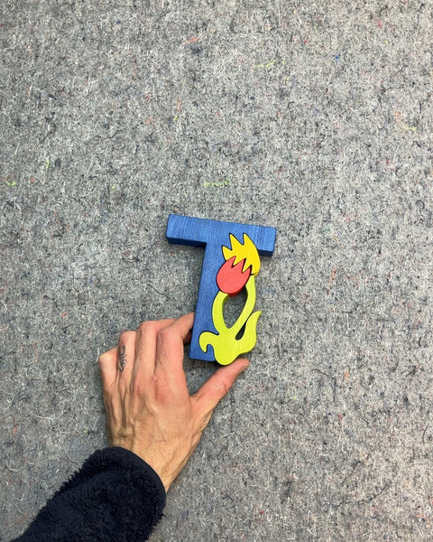A Wooden T For Tulip!