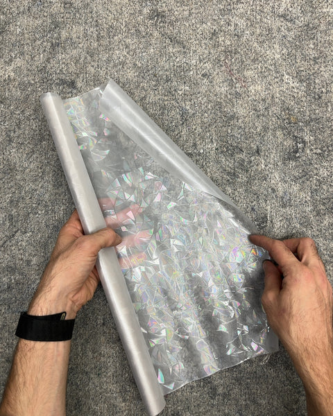 3D Rainbow Prism Privacy Window Film Roll, W18"