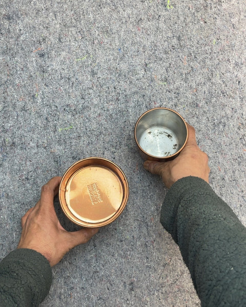 Two Copper Containers