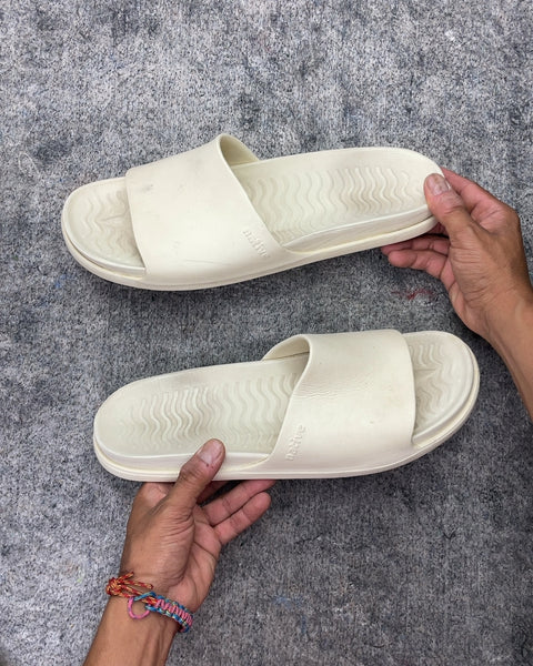 Native White Slide Sandals, Sz 13M