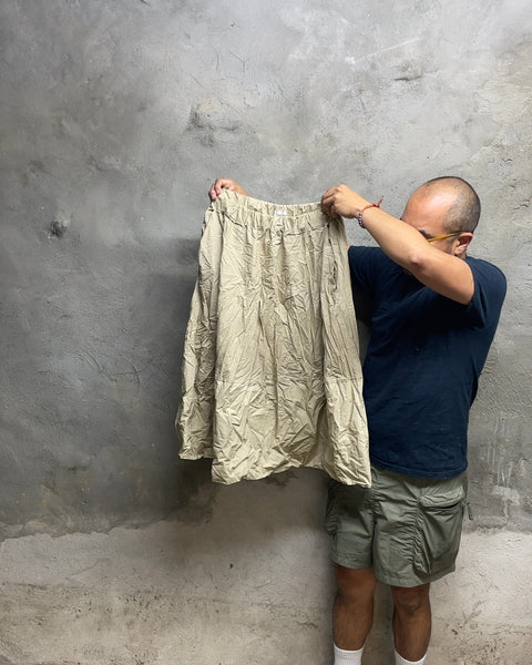 LABO.ART Khaki Elastic Skirt, 29L"