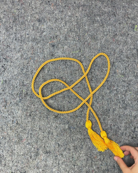 Yellow Graduation Cord with Tassels