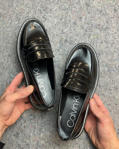 Calvin Klein Women's Suzie Casual Lug Sole Loafers, Size 9W