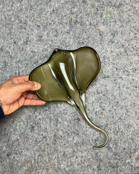 Glass Stingray Figurine