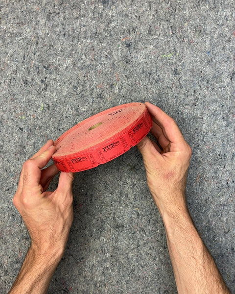 Red Fun Street Indiana Ticket Roll