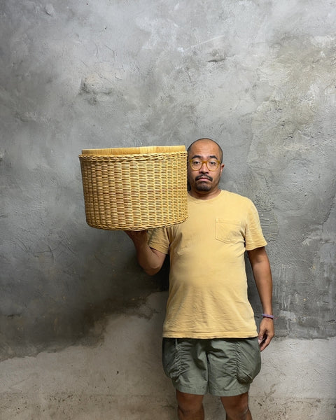Woven Rattan Basket, 15x10"