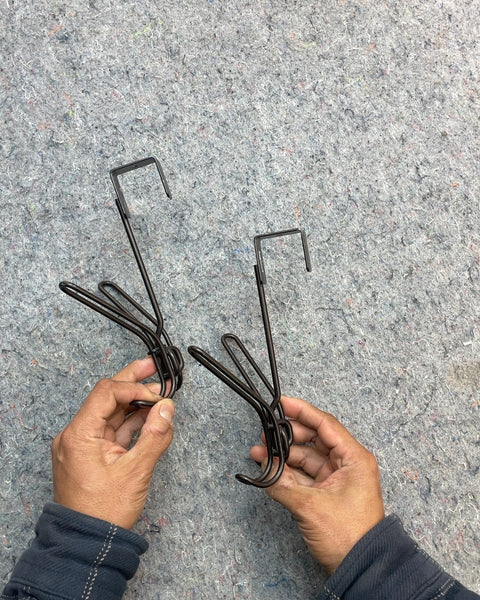Over-the-Door Metal Hooks, Set of 2