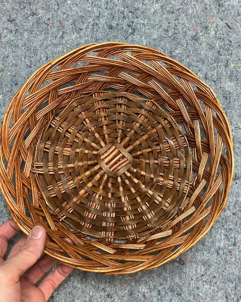 Woven Basket Tray, 12"
