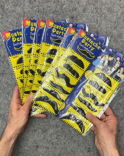 Mustache Party Self Adhesive Mustaches, 6-Pack