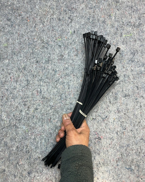 Black Zip Ties, 8-14 in