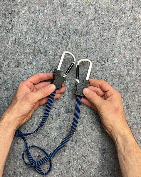 Bungee Cords with Carabiner Clips, Set of 2